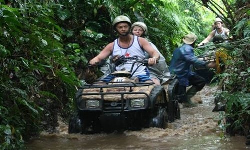 atv ride kuber through river