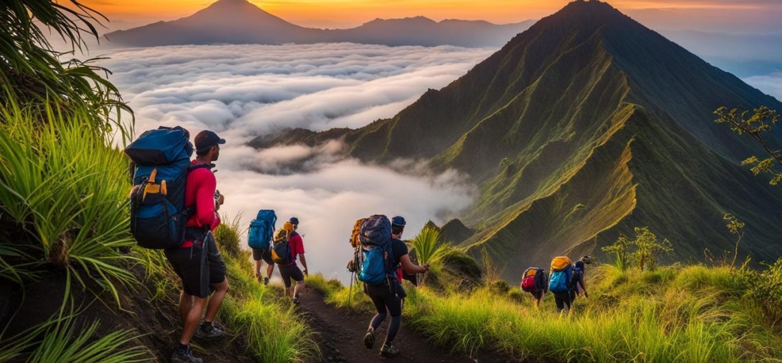 Climbing mount batur from ubud