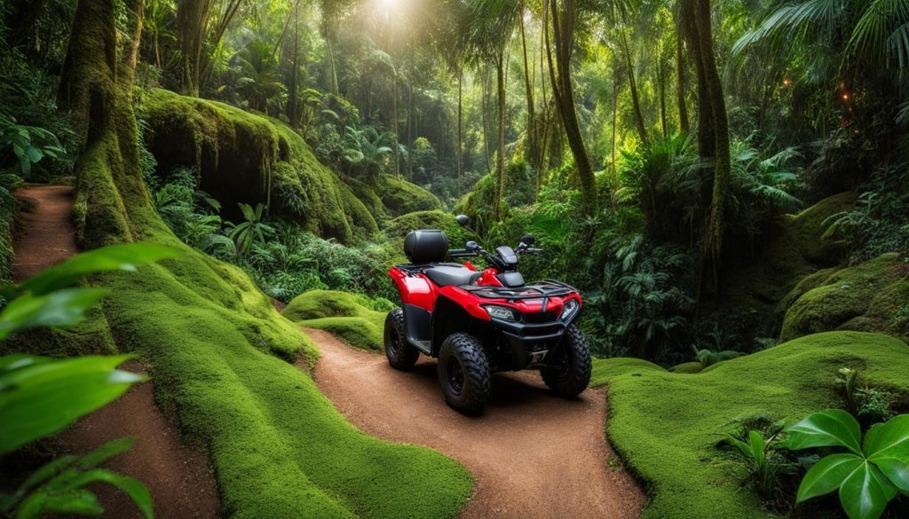 ATV Quad Bike Bali with Waterfall Gorilla Cave and Lunch