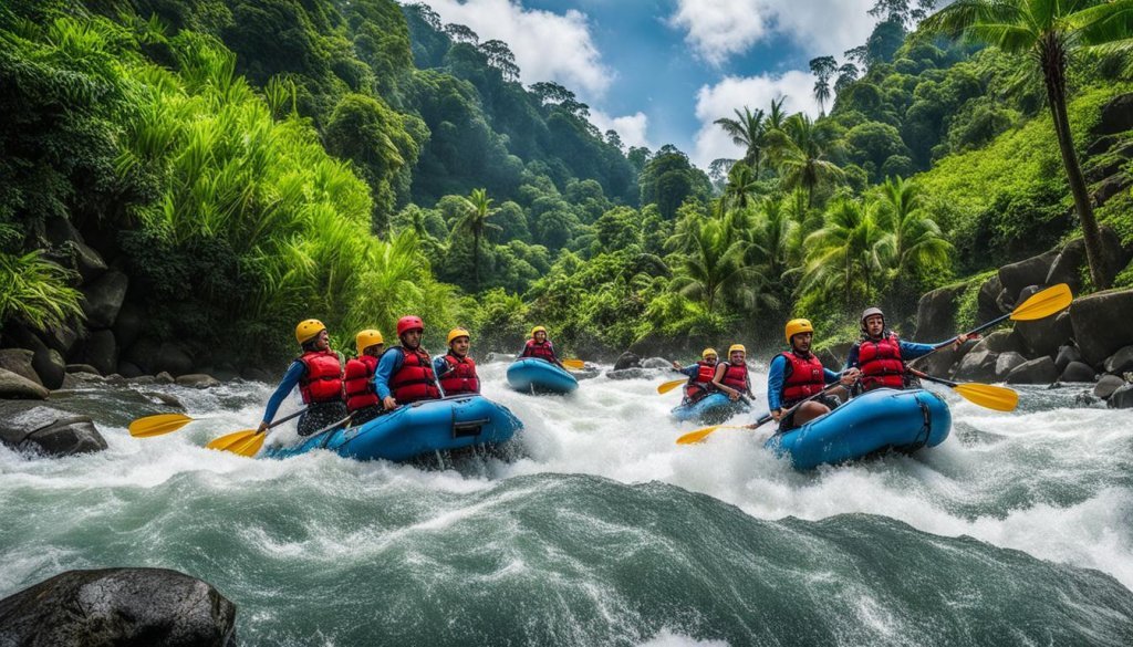 Ayung River white water rafting