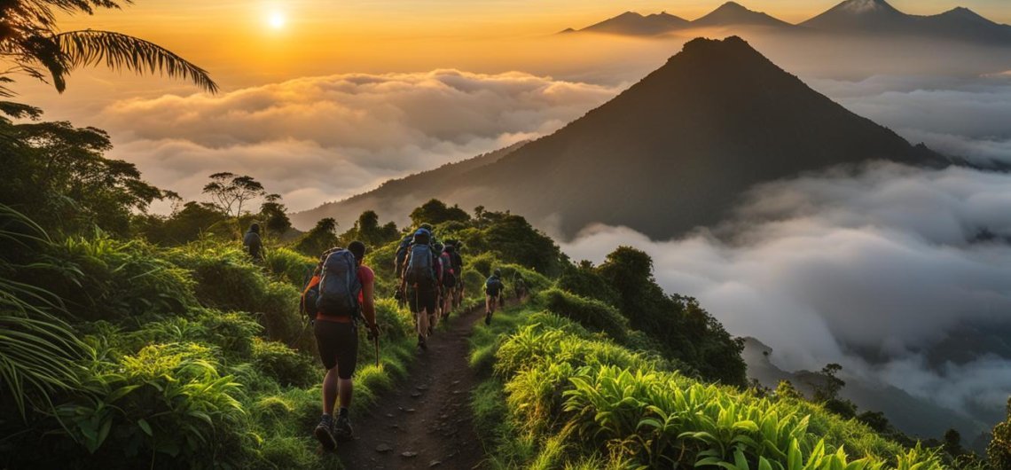 Bali volcano hiking