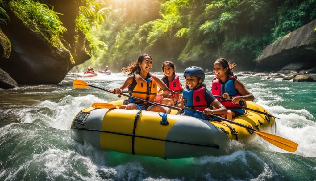 Family-friendly rafting in Bali