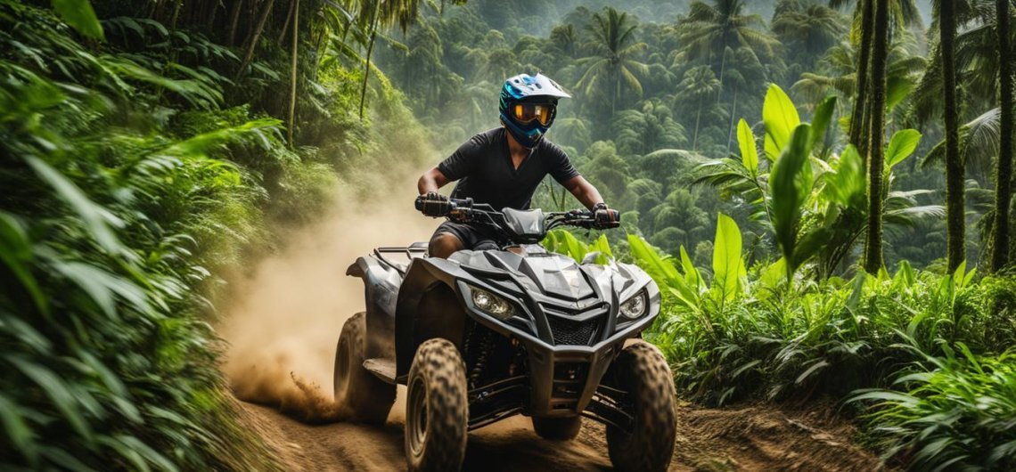 exploring Bali on a quad bike