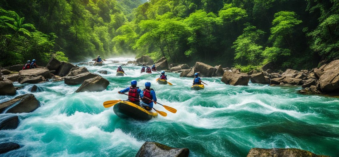 extreme river rafting bali