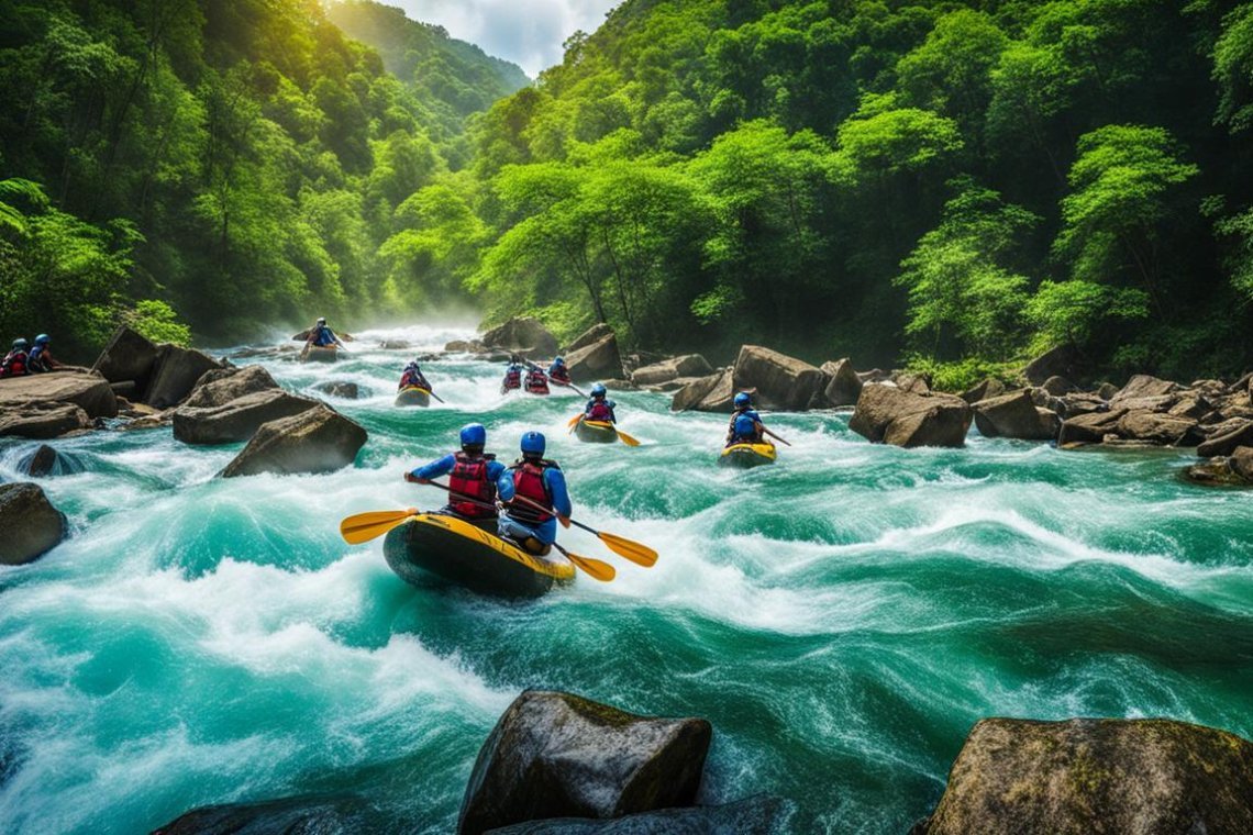 extreme river rafting bali