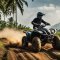 off-roading in bali on a quad bike