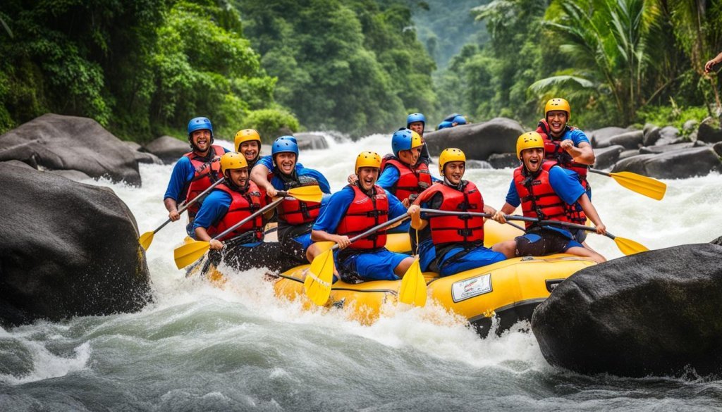 white water rafting in Bali