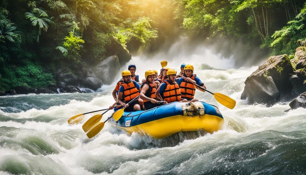 white water rafting in Bali