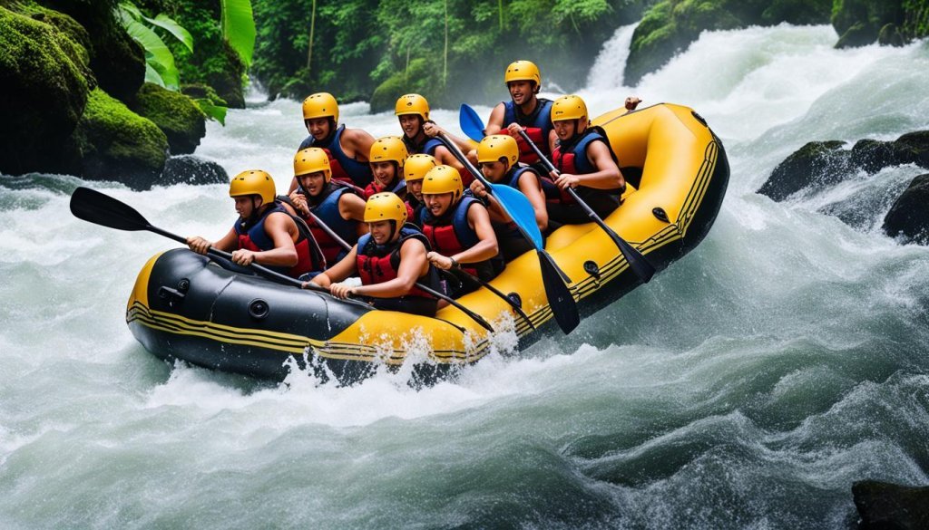 white water rafting in Bali