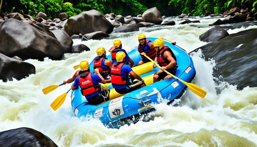 Telaga Waja River rafting