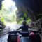 Bali atv quad bike through tunnel