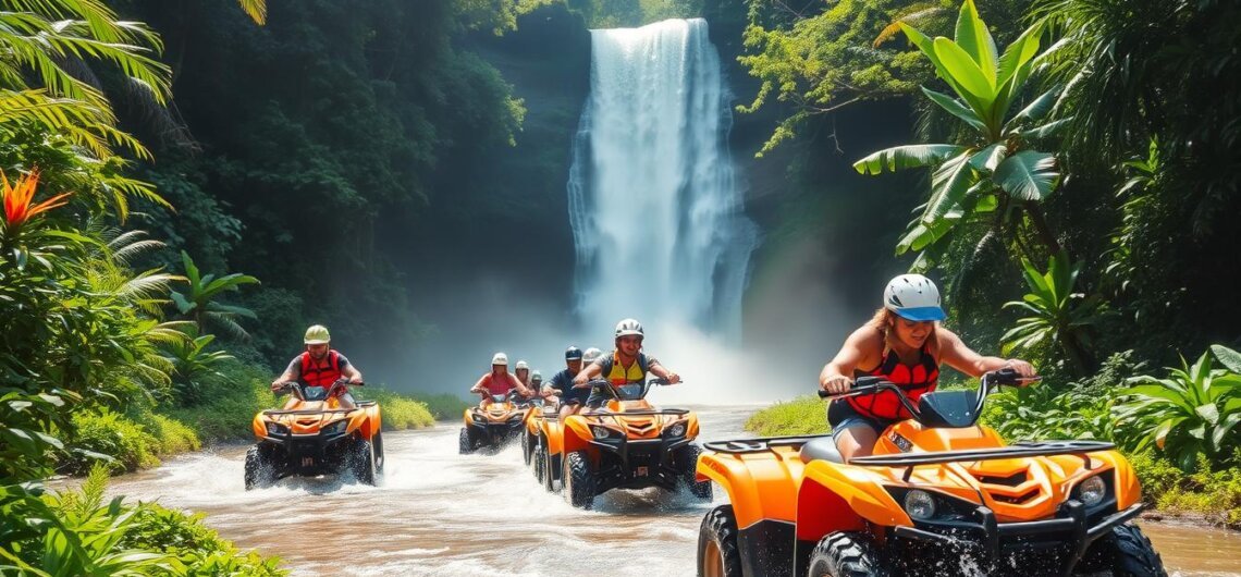 Bali quad bike waterfall