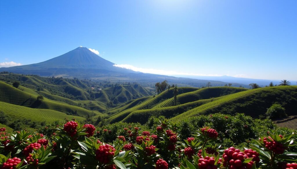 Kintamani coffee plantation