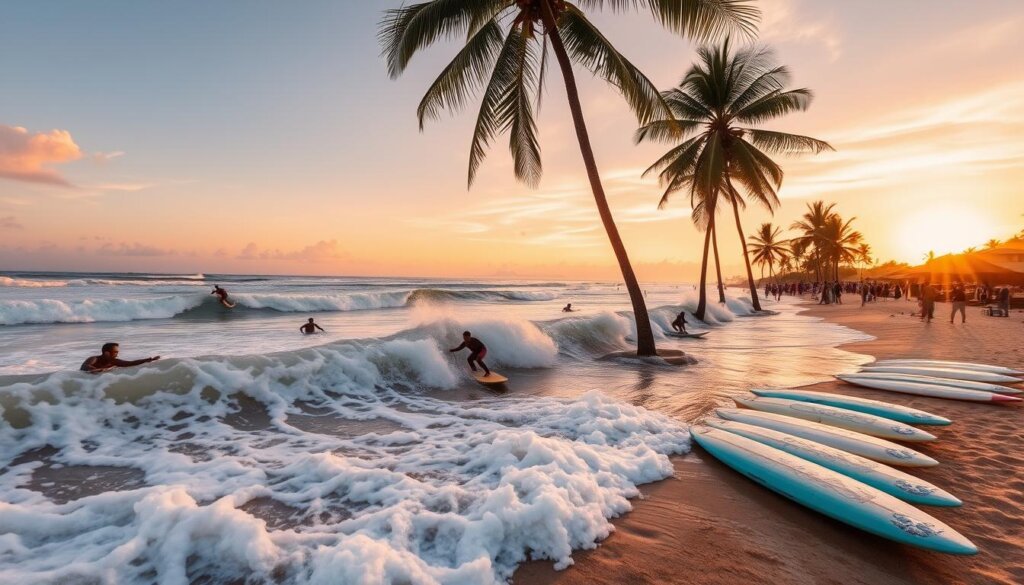 Kuta surfing