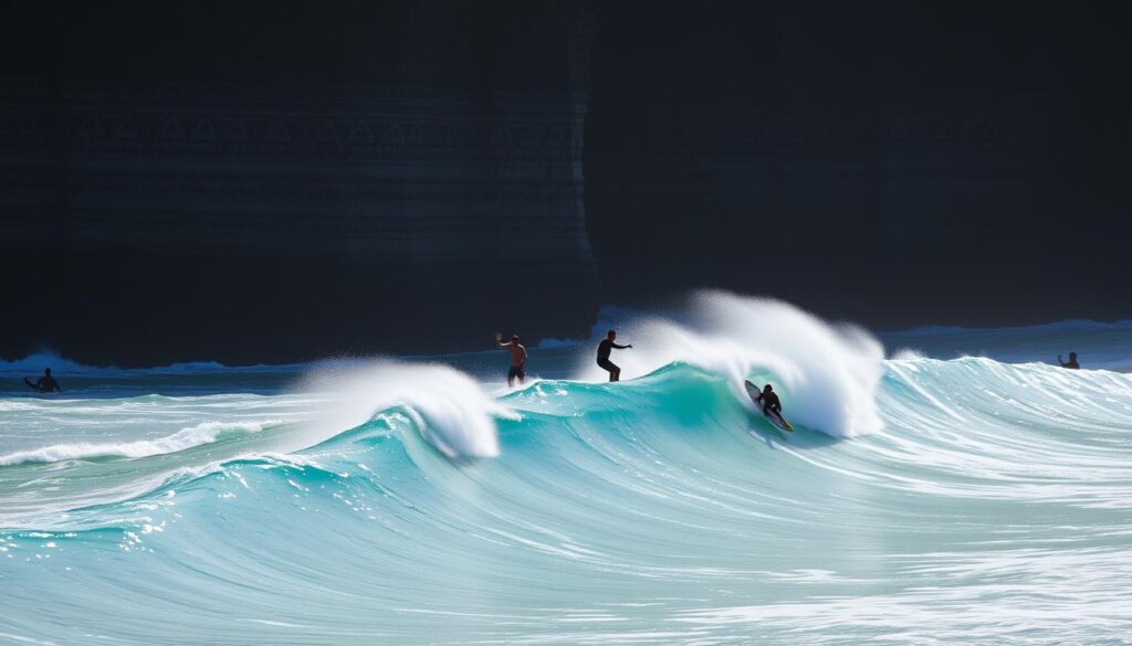 Uluwatu surfing