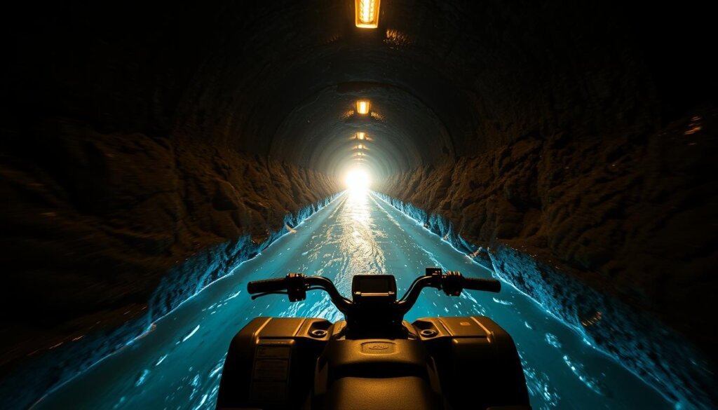 long tunnel ATV ride