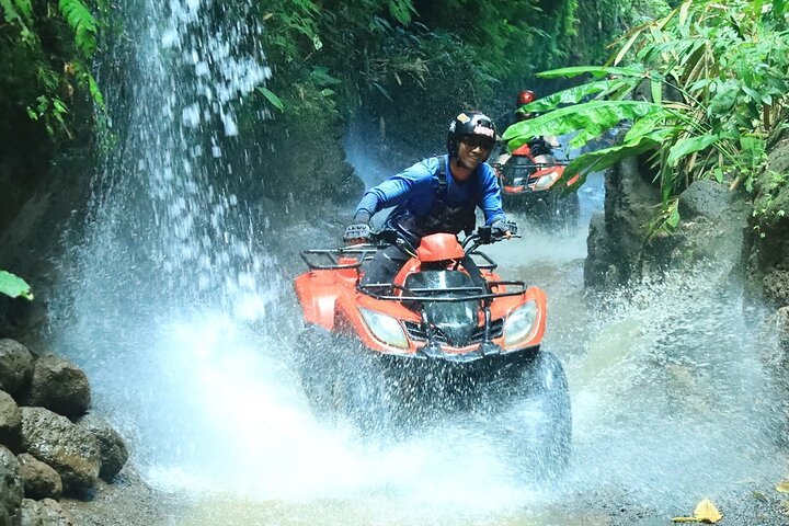 bali atv with waterfall